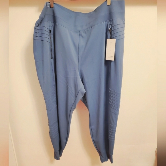NWT Athleta Venice Moto Jogger. Blue. Size 3X. Plus size. 27" inseam. - Picture 2 of 12